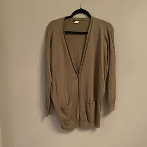 Hunter green cardigan from j crew